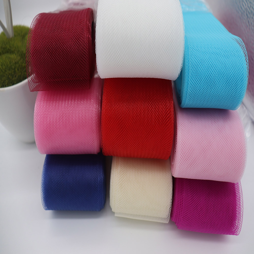 Event Suppliers - Weiches Polyester-Netzband, flaches, schlichtes Crinoline-Gewebe mit