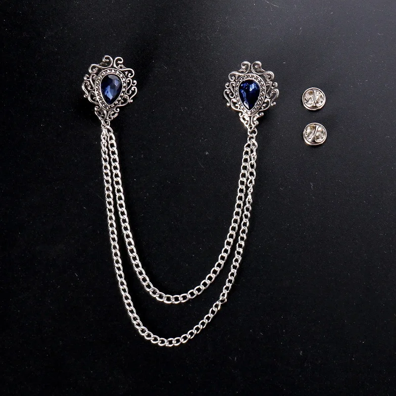 Event Suppliers - Elegante Vintage-Anstecknadel aus Legierung mit Strasssteinen,