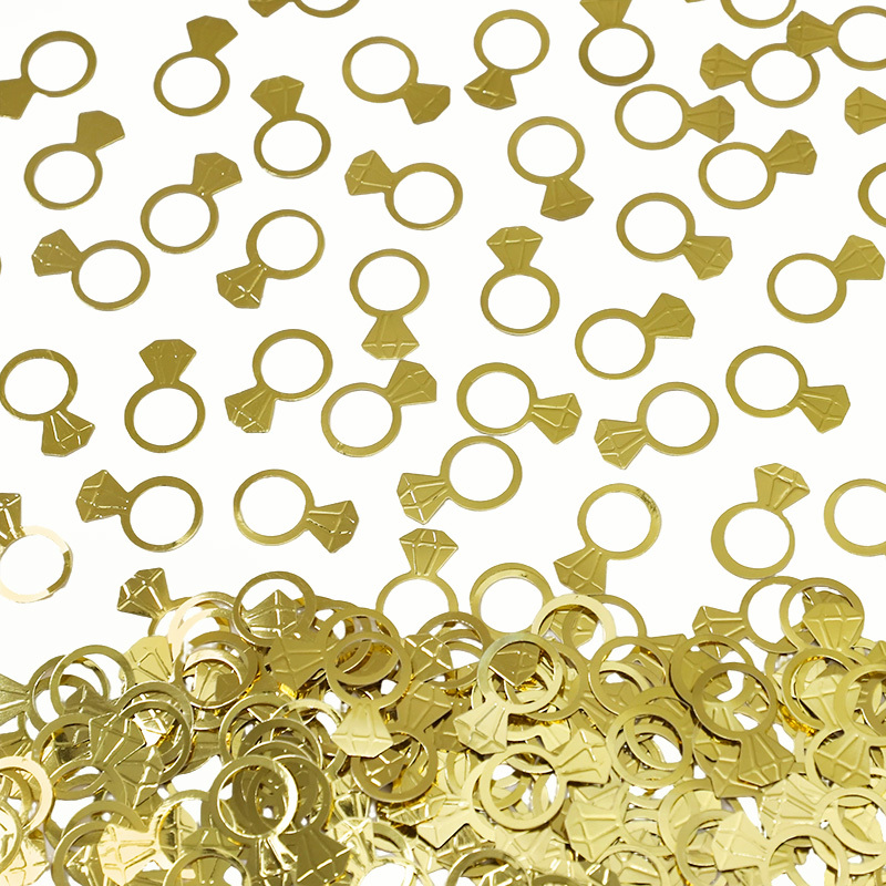 Papercraft Supply Confetti - 50 Stück/Beutel Gold Diamant Ring Konfetti