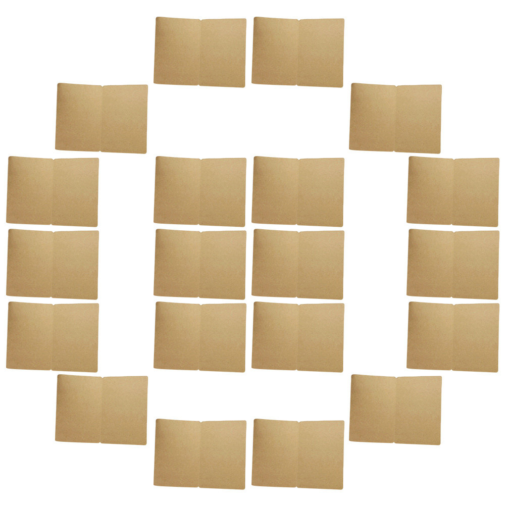 Papercraft Supply Invitation - 20 Stück Rustikale Blanko-Notizkarten aus Kraftpapier,