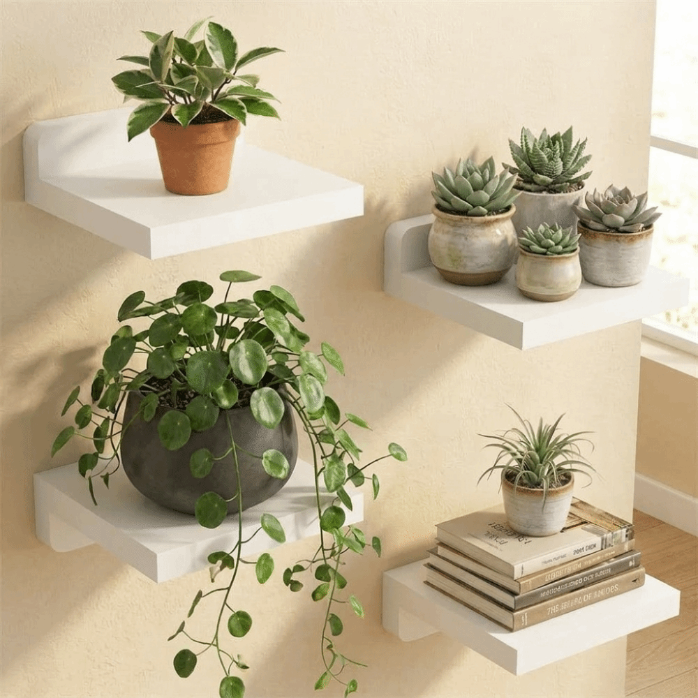 4 Stück Kleine Schwebende Holz – Flower Wall Panel Bewertung und Preis