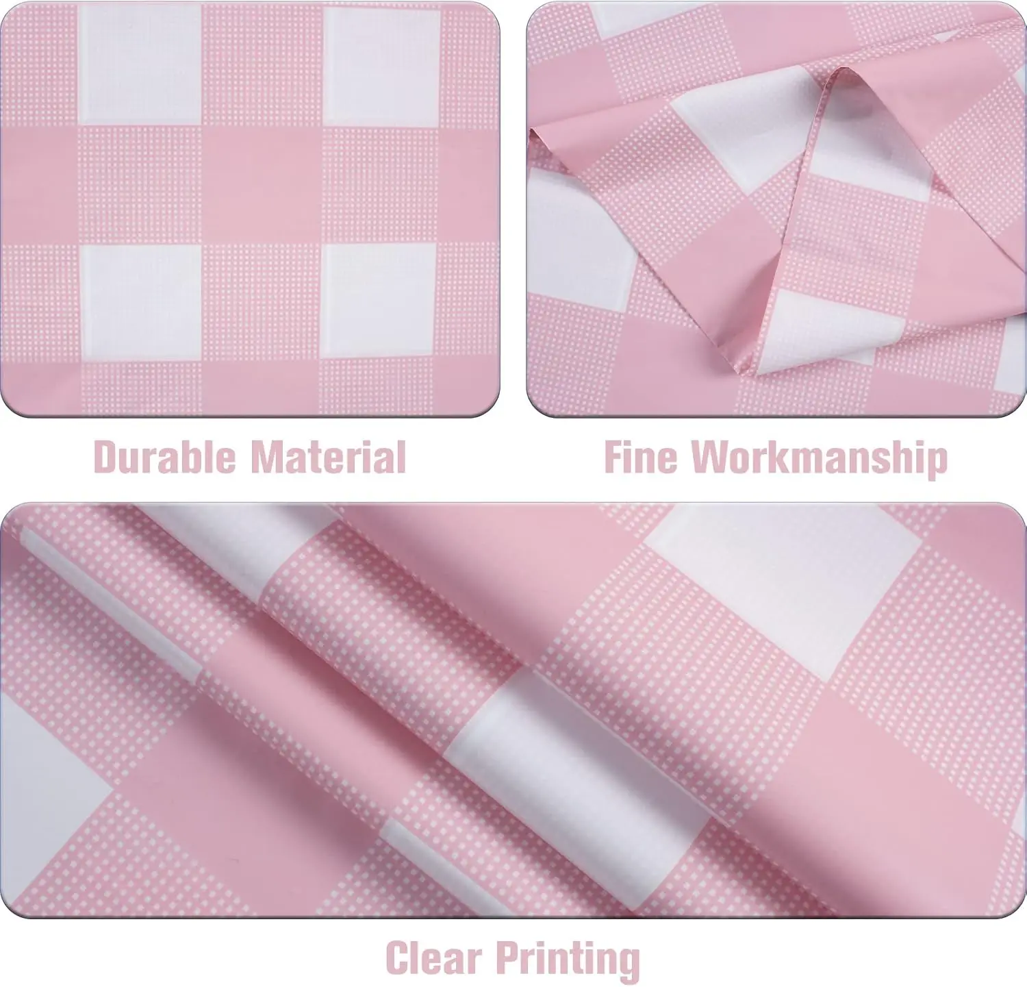 Retro rosa Gingham-Tischdecke  – Event Party Shop Bewertung und Preis