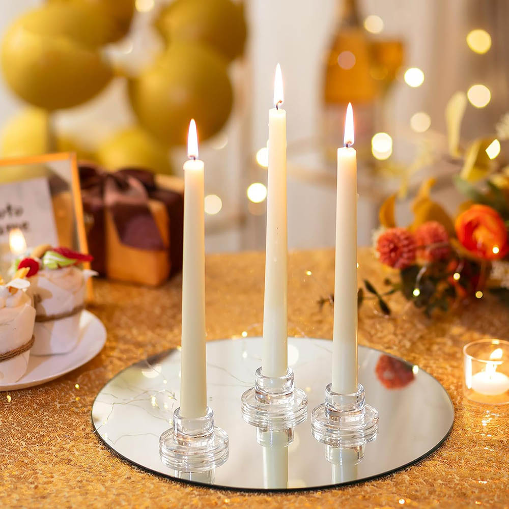 Kerzenständer, klarer, kurzer, – Centerpiece Stick Bewertung und Preis