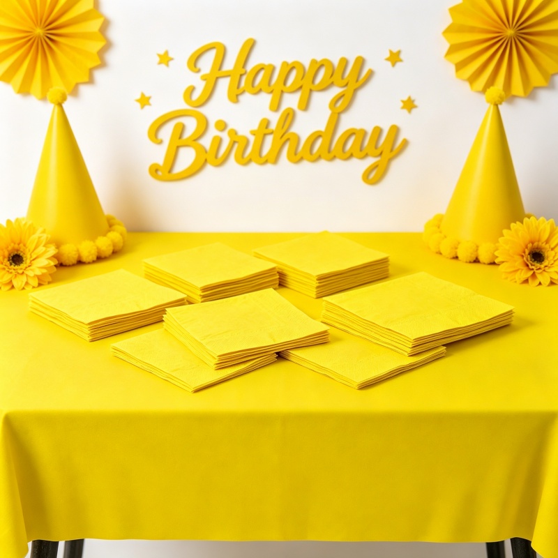 Gelbes Tischdecken- und Servie – Table Cloth Disposable Bewertung und Preis