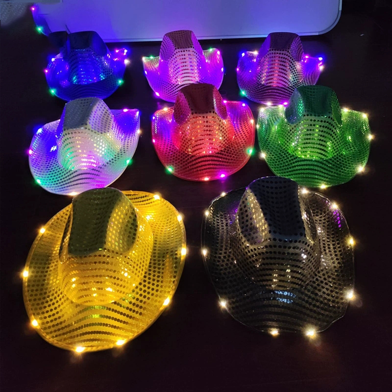 Blinkende LED-Licht-Cowboy-Cow – Party Hat Cone Bewertung und Preis